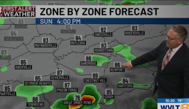 Periods of downpours become widespread Sunday