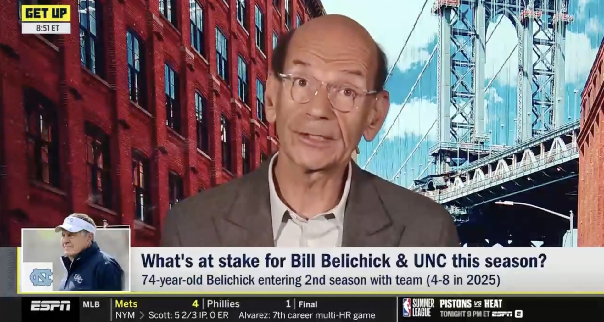 Paul Finebaum slams 'pathetic' Bill Belichick UNC era