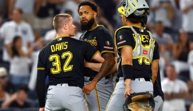Dennis Santana, Jose Caballero spark benches-clearing Pirates-Yankees altercation