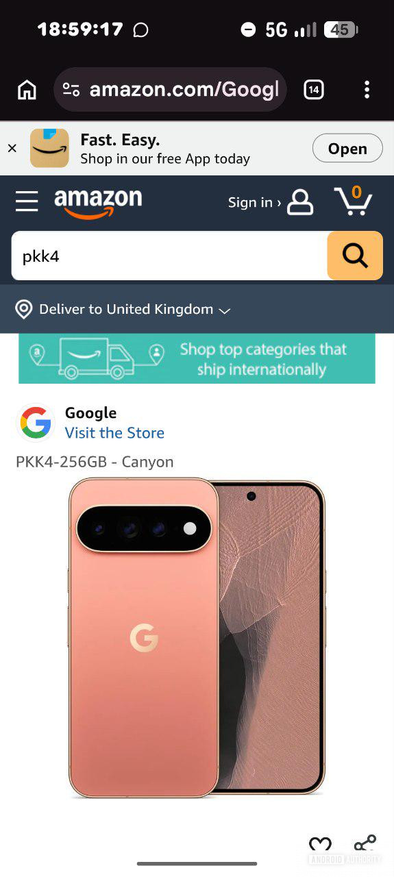 Pixel 11 Pro XL Amazon Listing