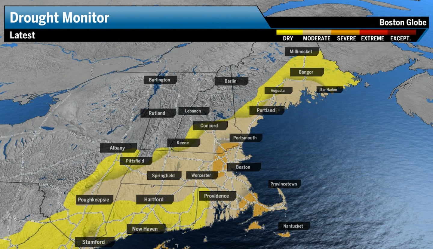 The drought has improved across portions of Eastern Mass. while expanding a bit across Maine.