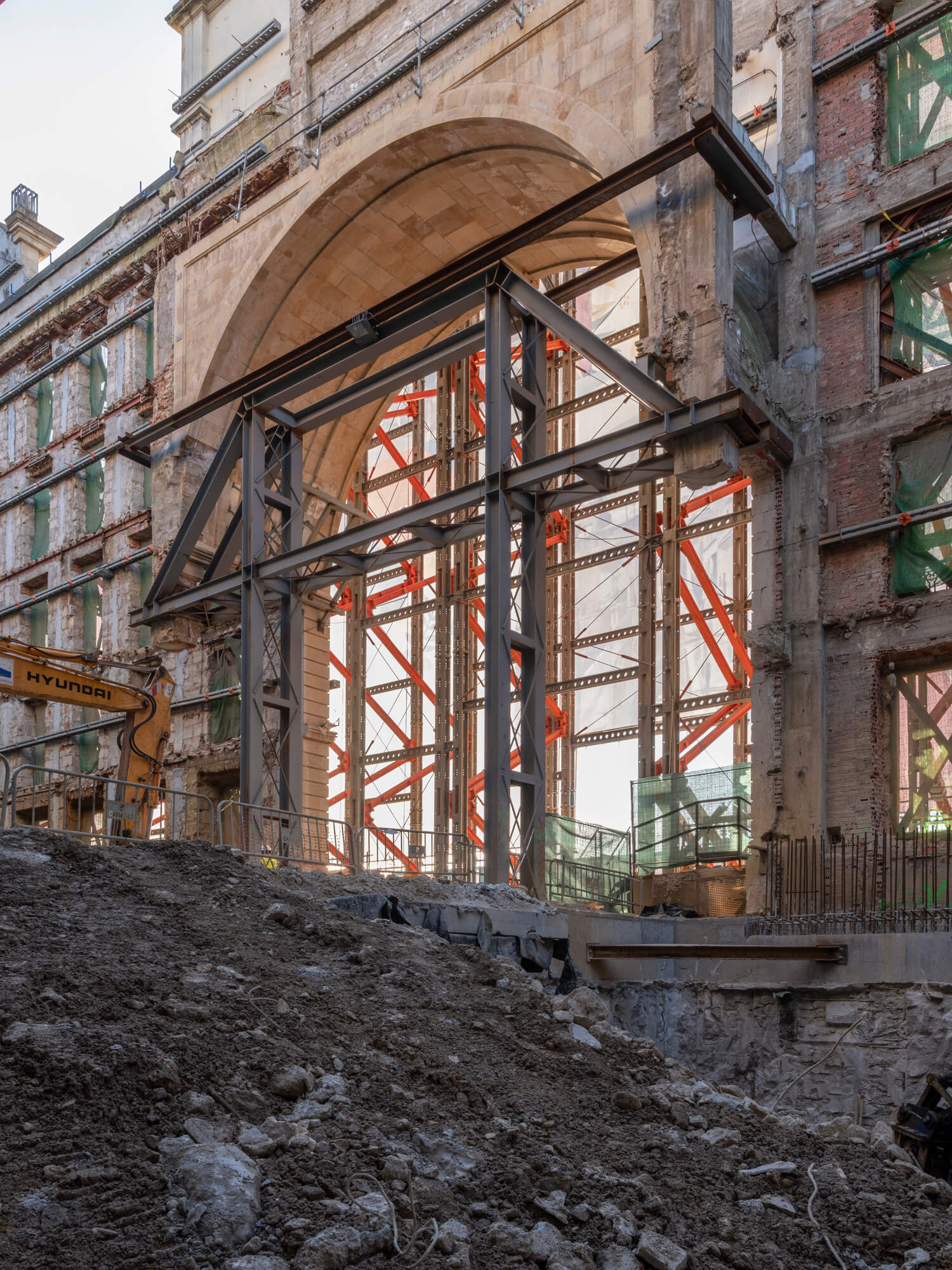 construction of the arch 