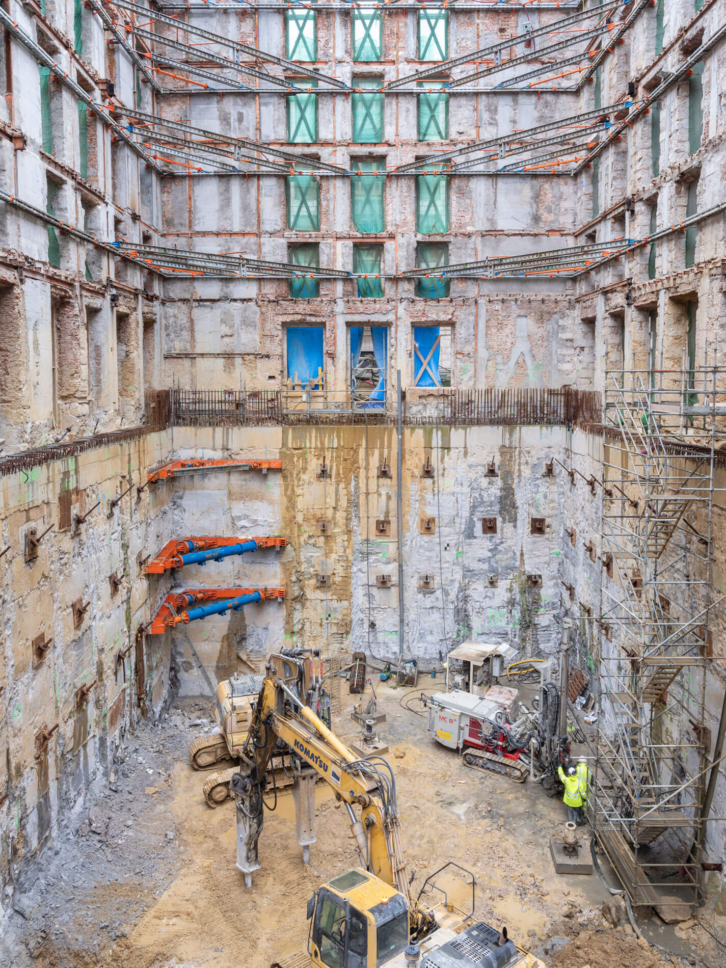 construction showing floors removed