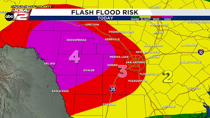 UPDATE: Flooding ongoing along US Highway 90, Hill Country; monitoring conditions in San Antonio
