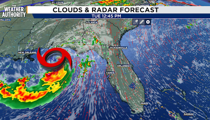 Tropical Depression 2 Brings Scattered Showers and Lightning