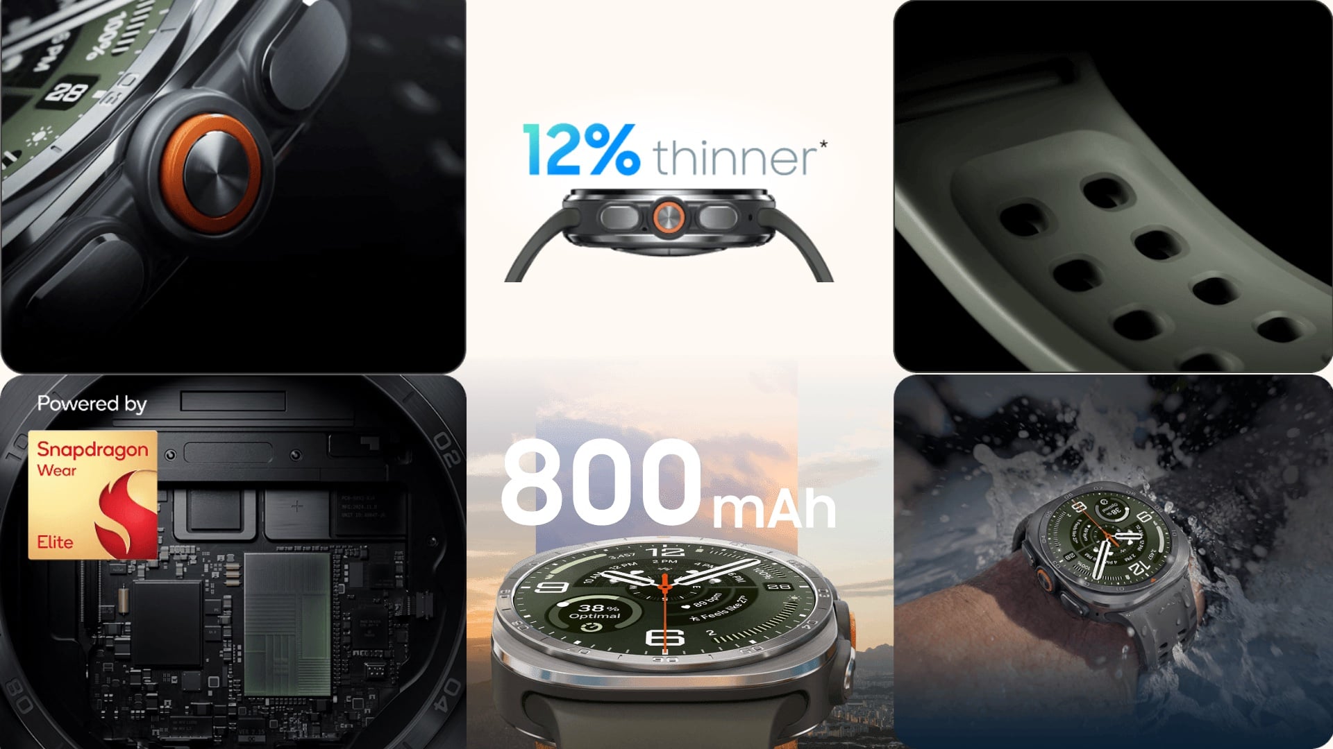 Samsung Galaxy Watch Ultra 2 Battery Band Buttons Snapdragon Wear Elite