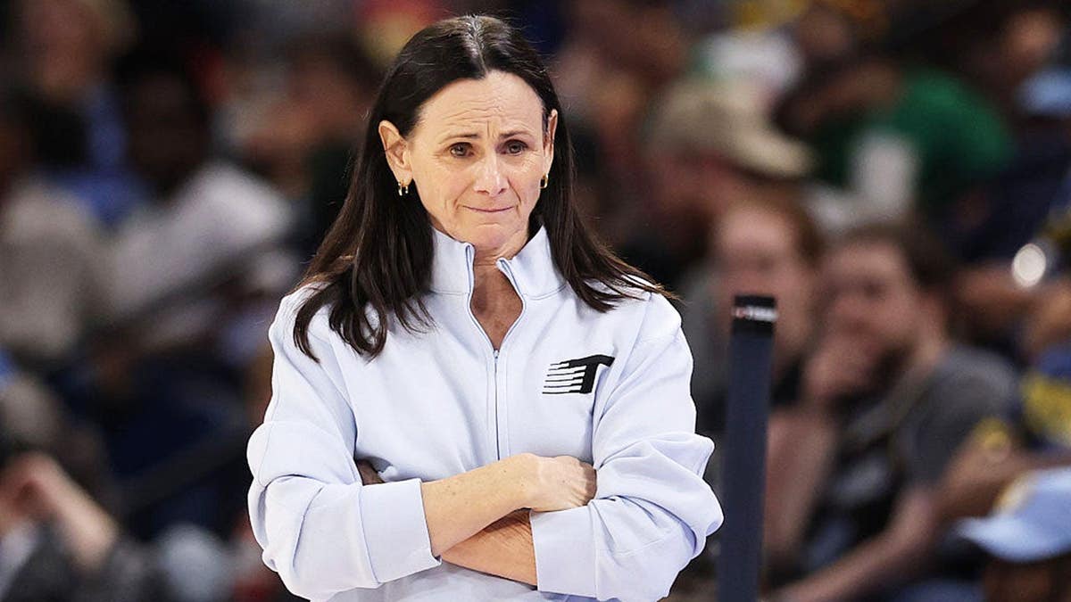 Sandy Brondello looks on during the first half against the Chicago Sky in Chicago.