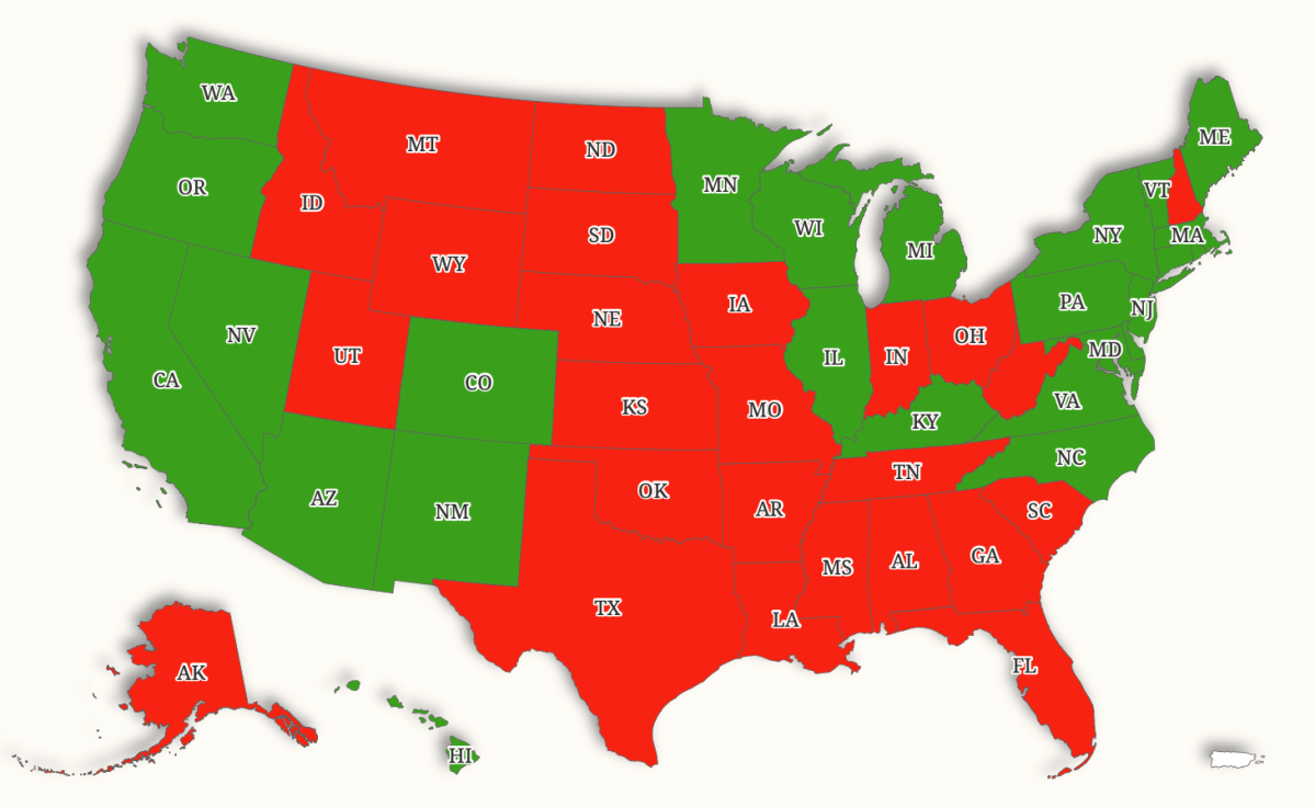 Map Shows 26 States Suing Trump Administration Over Medicaid Rule