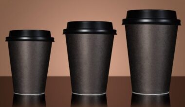 Small Medium Large Coffee Choices