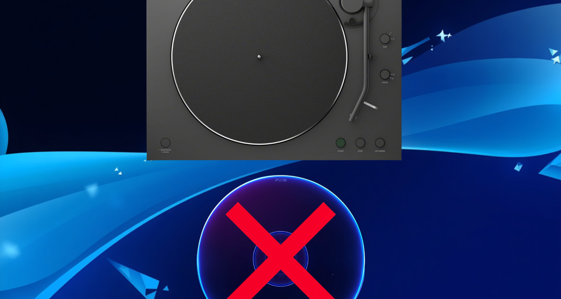 Sony promoting vinyl player enrages critics opposing end of physical PS5 game discs