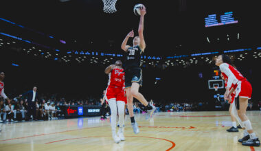 After soaring over Vegas for the Commissioner’s Cup crown Tuesday, Breanna Stewart and the Liberty will host the league-leading Minnesota Lynx on Friday. Photo: Brandon Todd/New York Liberty