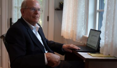 Dr. Michael Jellinek, 77, sits inside his psychiatry office. Jellinek has held high-ranking positions at Mass General Brigham and wrote a commentary for a peer-reviewed journal criticizing how the state's largest health care company merged clinical operations at its two flagship hospitals starting in 2024.