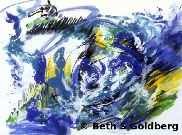 Beth S. Goldberg's "Hurricane." Goldberg has created more than 800 pieces of art in her career. (Courtesy of Beth S. Goldberg)