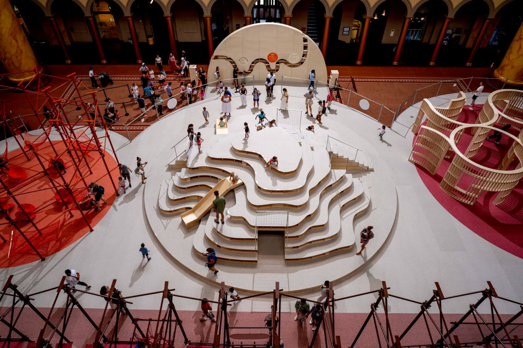 aerial view of the playground