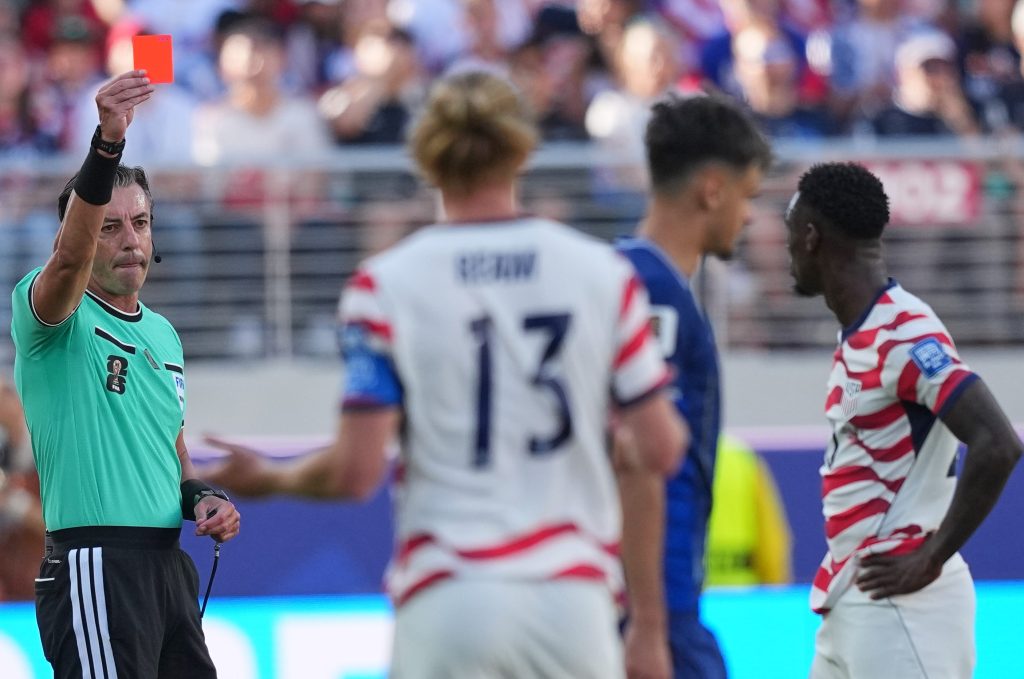 Folarin Balogun urges US to focus on beating Belgium despite red card he calls unjust