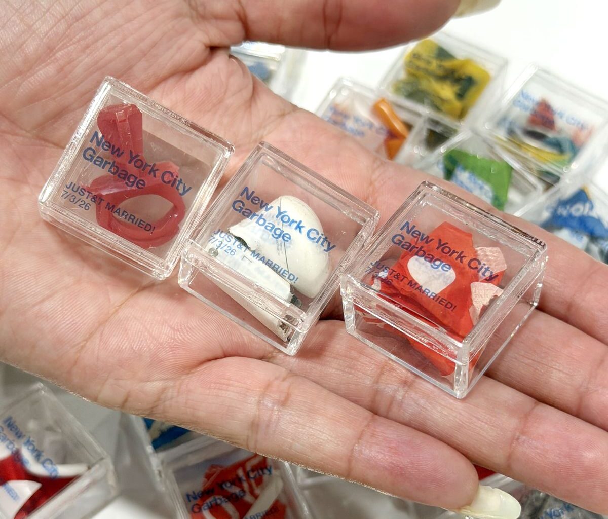 Artist Sells $25 Trash Souvenirs Found Outside Taylor Swift's Wedding