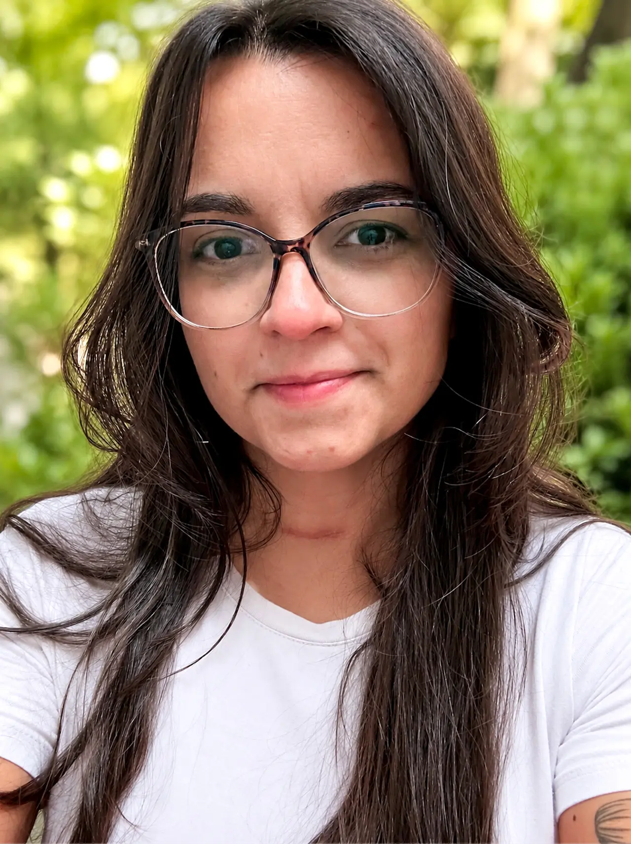 Portrait of a woman outdoors