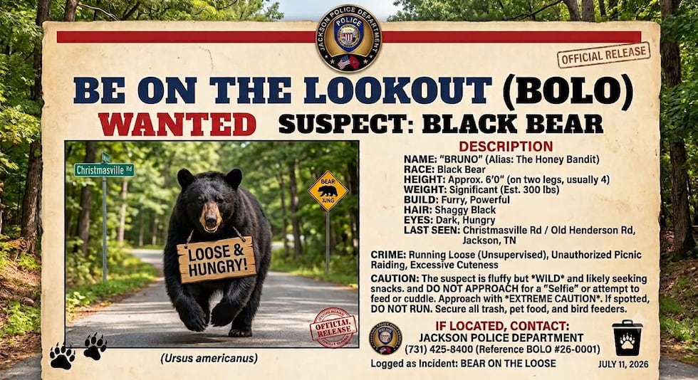 The following flyer was posted by the Jackson Police Department in Jackson, TN to warn...