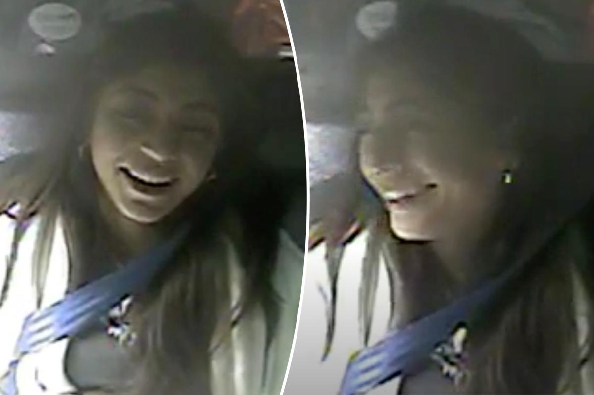 Milania Giudice laughs in back of cop car during domestic violence arrest