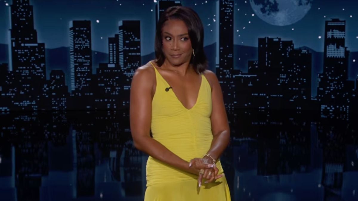 Tiffany Haddish's Megan Thee Stallion Jab Draws Groans From 'Kimmel' Crowd