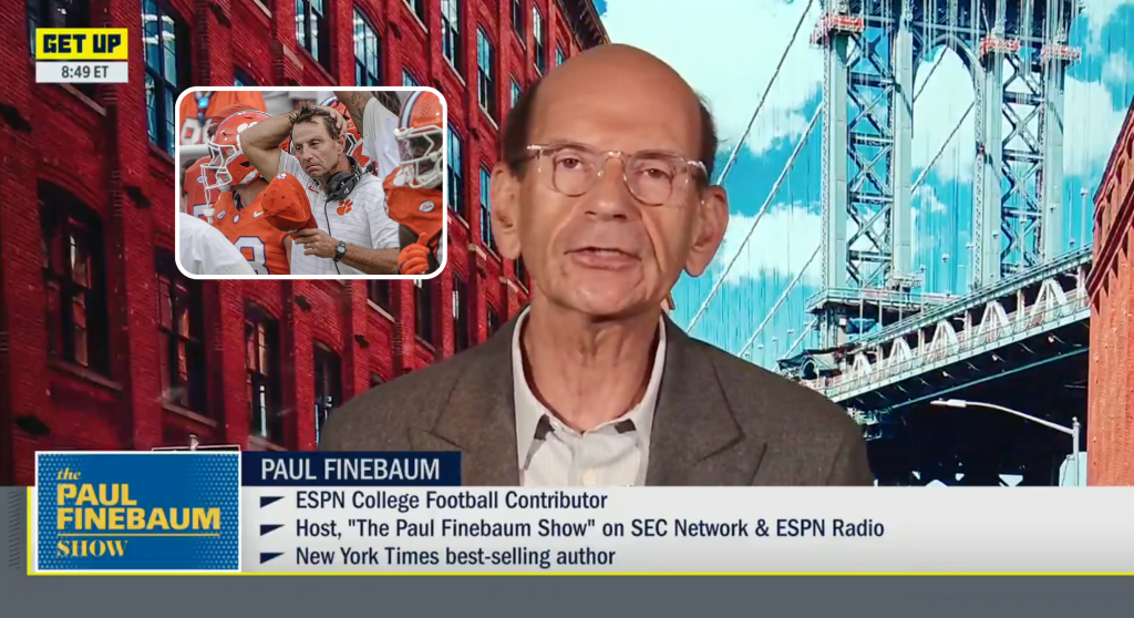 Paul Finebaum slams Dabo Swinney: 'They're not great anymore'