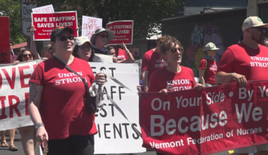 Hundreds of Vt. healthcare workers rally against UVM Health layoffs