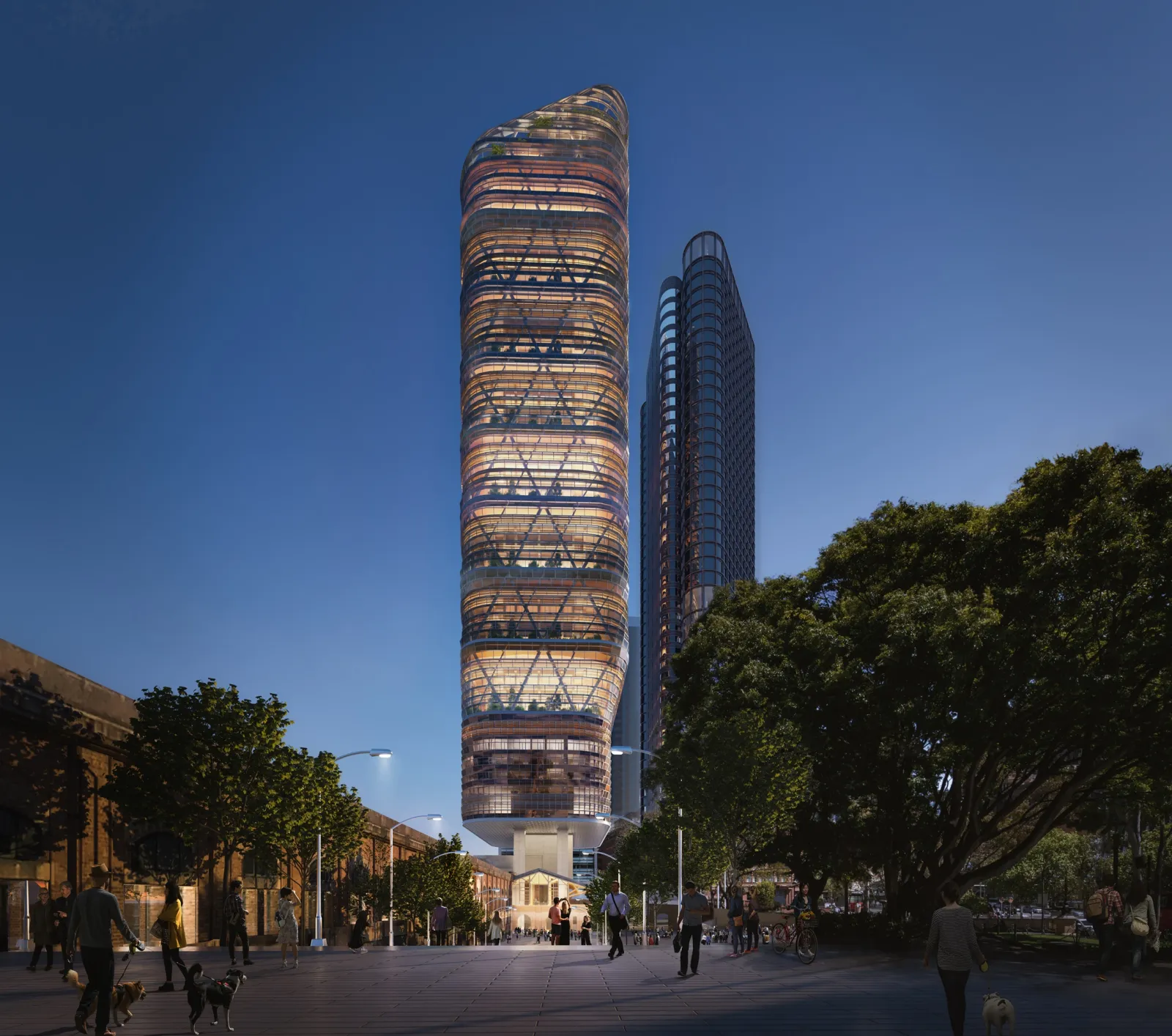 Atlassian Central in Sydney, Australia, the world's tallest hybrid timber tower.