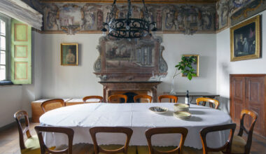 Original frescoes are the draw at this 16th-century villa in Lombardy