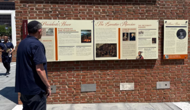 Slavery exhibit swapped overnight at Philadelphia’s Independence Park