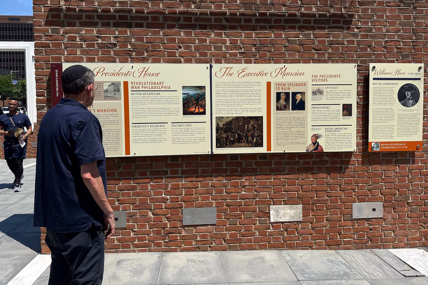 Slavery exhibit swapped overnight at Philadelphia’s Independence Park