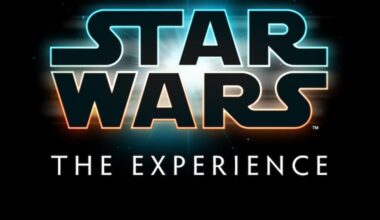 The logo for "Star Wars: The Experience — A Journey Through the Galaxy," which runs from Feb. 13 to Sept. 6, 2027, at the Franklin Institute. The exhibit coincides with the 50th anniversary of the release of the first Star Wars film.