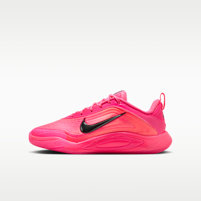 A'one "warning Label" A'ja Wilson Basketball Shoes - Hyper Pink/hyper Pink/black - Size 1y