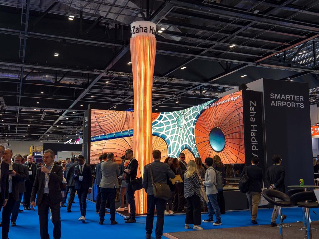 Six-Meter Tower for Passenger Terminal Expo. Photo via Zaha Hadid Architects.