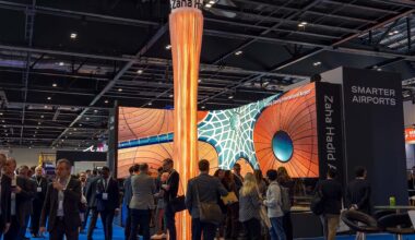 Six-Meter Tower for Passenger Terminal Expo. Photo via Zaha Hadid Architects.