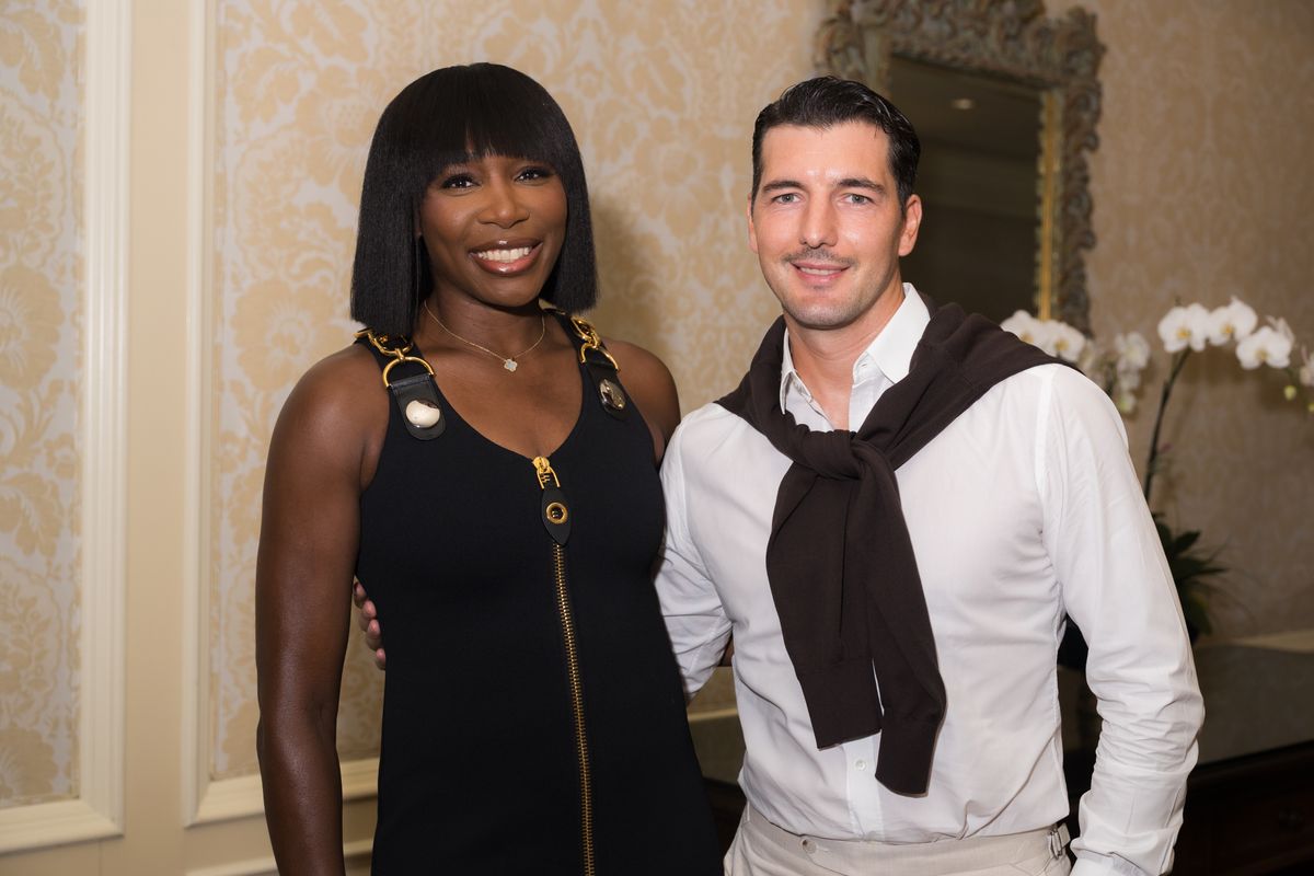 Venus Williams and Andrea Preti during the WWD 2026 Beauty CEO Summit 