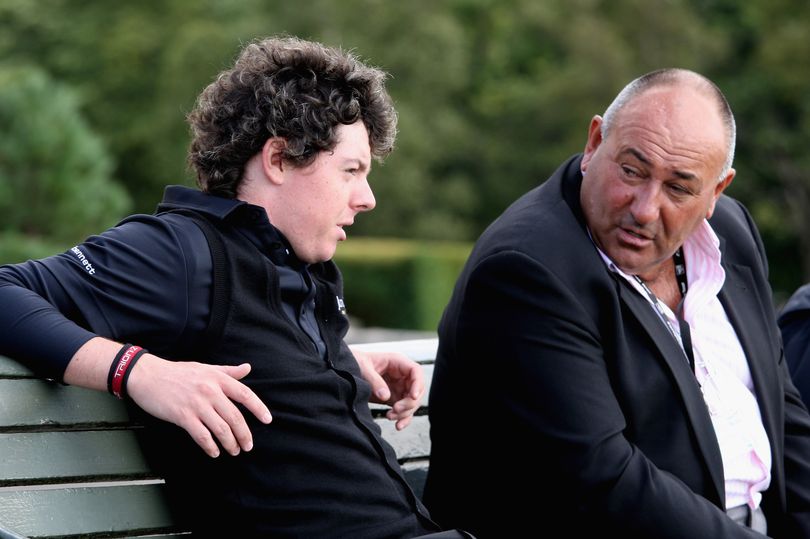 Rory McIlroy speaks to Chubby Chandler