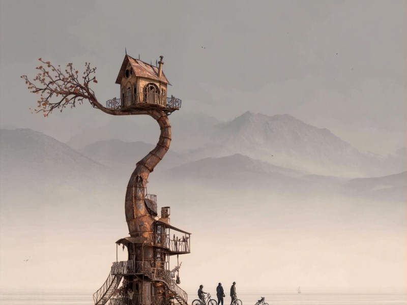 A 50-foot tree sculpture is growing in a south Richmond art studio