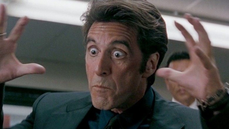 Al Pacino holds forth explosively on the quality of a woman's rump as Vincent Hanna in Heat
