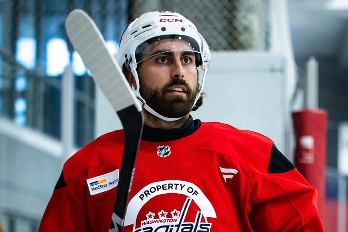 Alex Tuch hits the ice at MedStar Capitals Iceplex for the first time as a member of the Washington Capitals