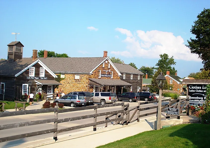 The Amana Colonies in Iowa.