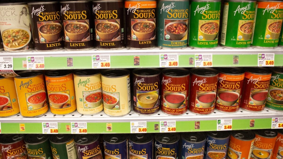 Amy's Soup Recalled in 27 States Over Spoilage Risk