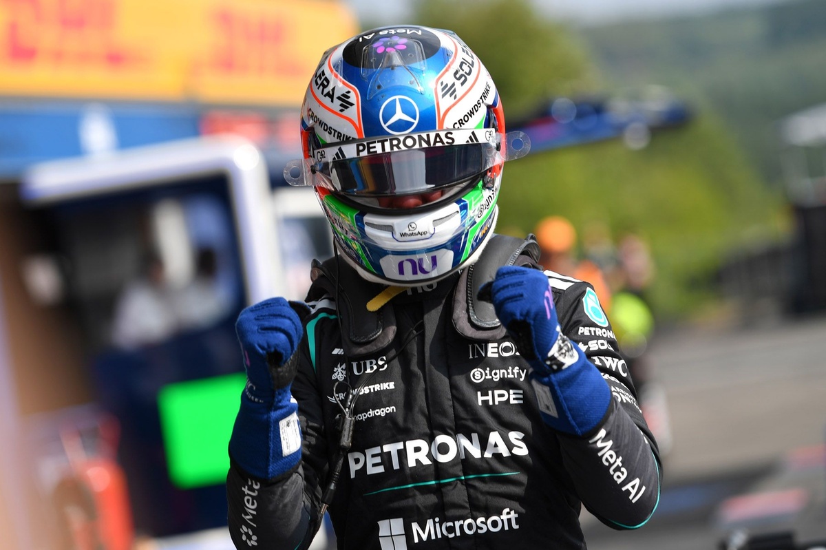 F1 Belgian GP: Kimi Antonelli beats Max Verstappen to pole by 0.317s