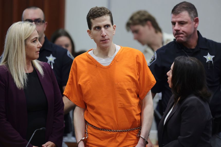 Bryan Kohberger is is seen in the Ada County Courthouse after his sentencing hearing on July 23, 2025, in Boise, Idaho.