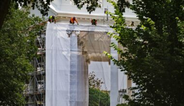 Trump turns to White House columns for next construction project