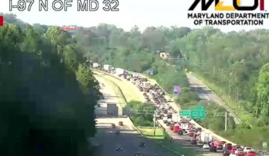 Northbound I-97 closed after pavement buckles in heat