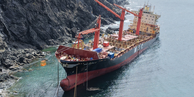 Crews Preparing to Move Grounded Baltic III Out of Water