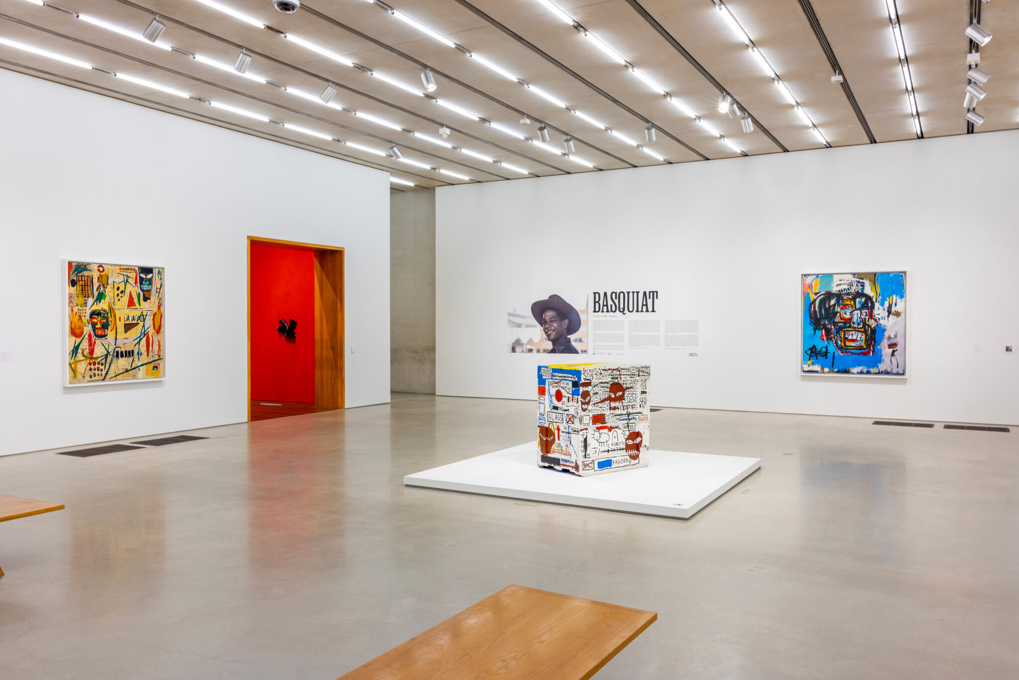 Installation view: Basquiat: Figures, Signs, Symbols, Pérez Art Museum Miami, 2026. Kenneth C. Griffin Collection. Artwork © Estate of Jean-Michel Basquiat. Licensed by Artestar, New York. Photo: Lazaro Llanes