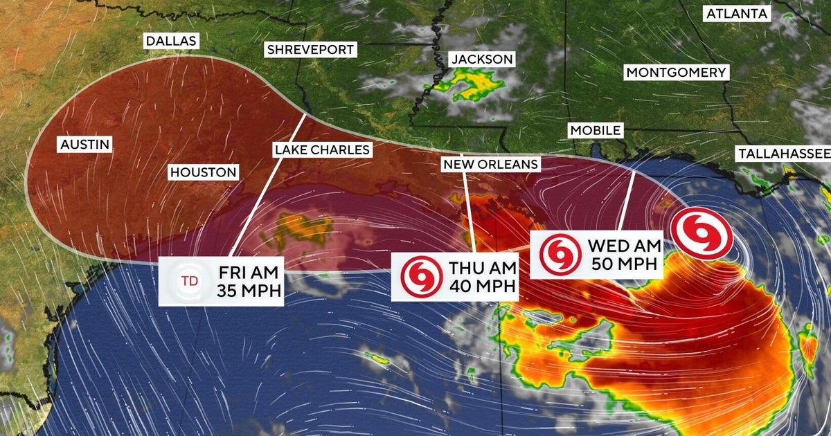 Tropical Storm Bertha impacting northern Gulf Coast. See forecast map and its path.