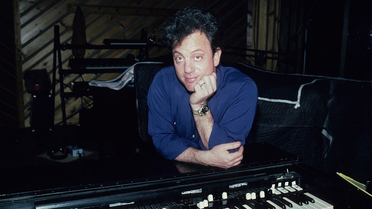 Billy Joel during a recording session at The Power Station studio in New York.