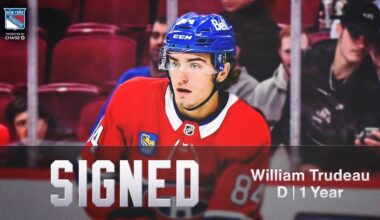 Rangers Agree to Terms with William Trudeau